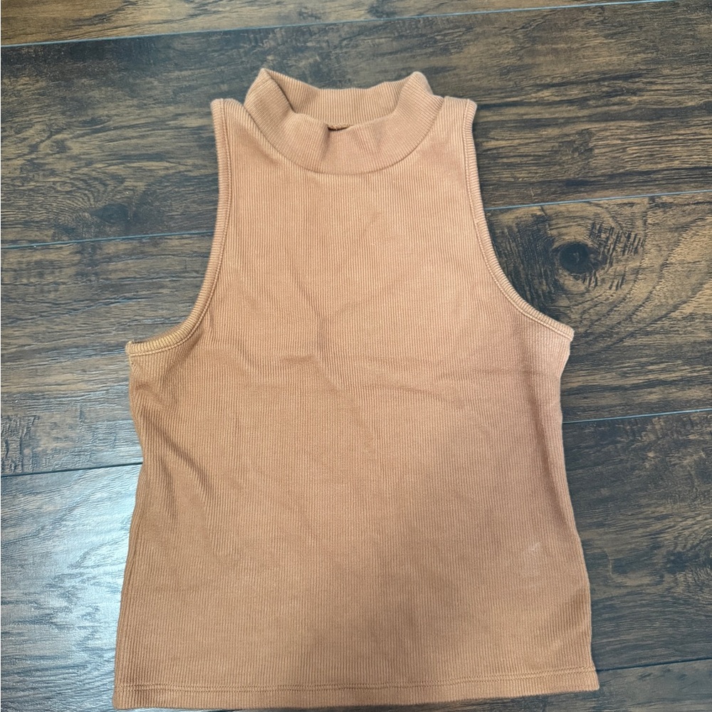 Sleeveless Tan Ribbed Top - Target A New Day